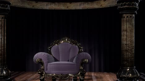 luxurious-theater-curtain-stage-with-chair